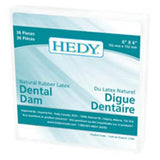 2026-11 Expiry Hedy Dental Dam Latex Rubber Dam 5 in x 5 in Medium Gauge 52/Bx  Hedy Canada - 310DB-5M