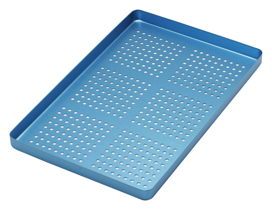TRAY SMALL PERFORATED ALUMINIUM BLUE - MDSY-998/FBS