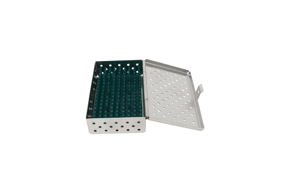 Sterilization Cassette for Clamps & Small Parts, With Silicone Mat - 100x60x25, Non Detachable HiTeck HT-HMMT-4106
