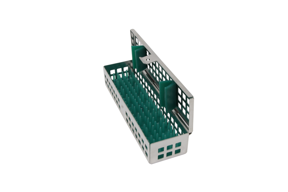 Sterilization Cassette for Clamps, Small Parts & Handpieces, With Silicone Mat - 150x40x30, Non Detachable HiTeck HT-HMMT-4112