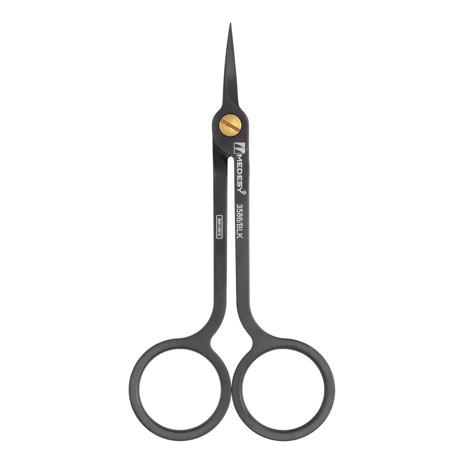 SCISSOR HI-TECH mm115 CURVED BLACK - MDSY-3586/BLK