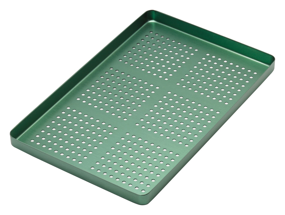 TRAY LARGE PERFORATED ALUMINIUM GREEN - MDSY-998/FV