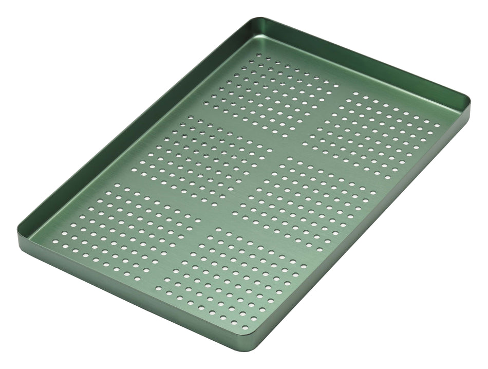 TRAY SMALL PERFORATED ALUMINIUM GREEN - MDSY-998/FVS
