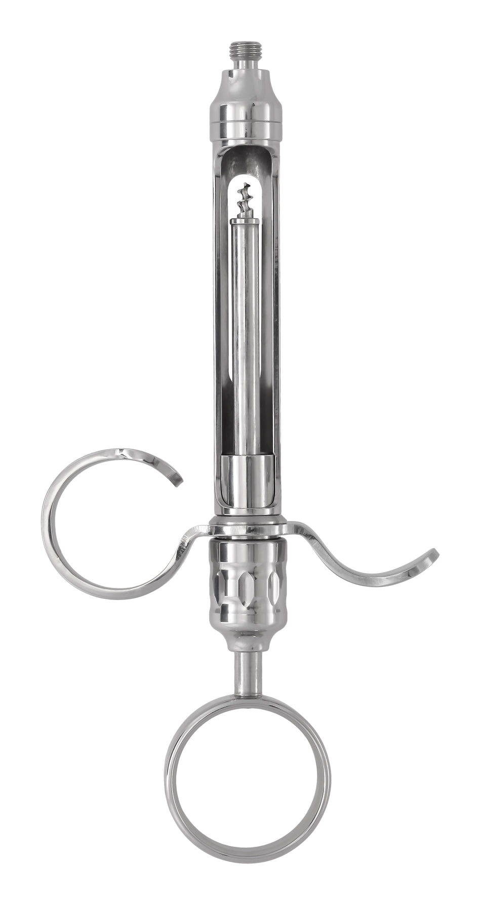 STAINLESS STEEL SYRINGE SINGLE RING EU. THR. - MDSY-1110705