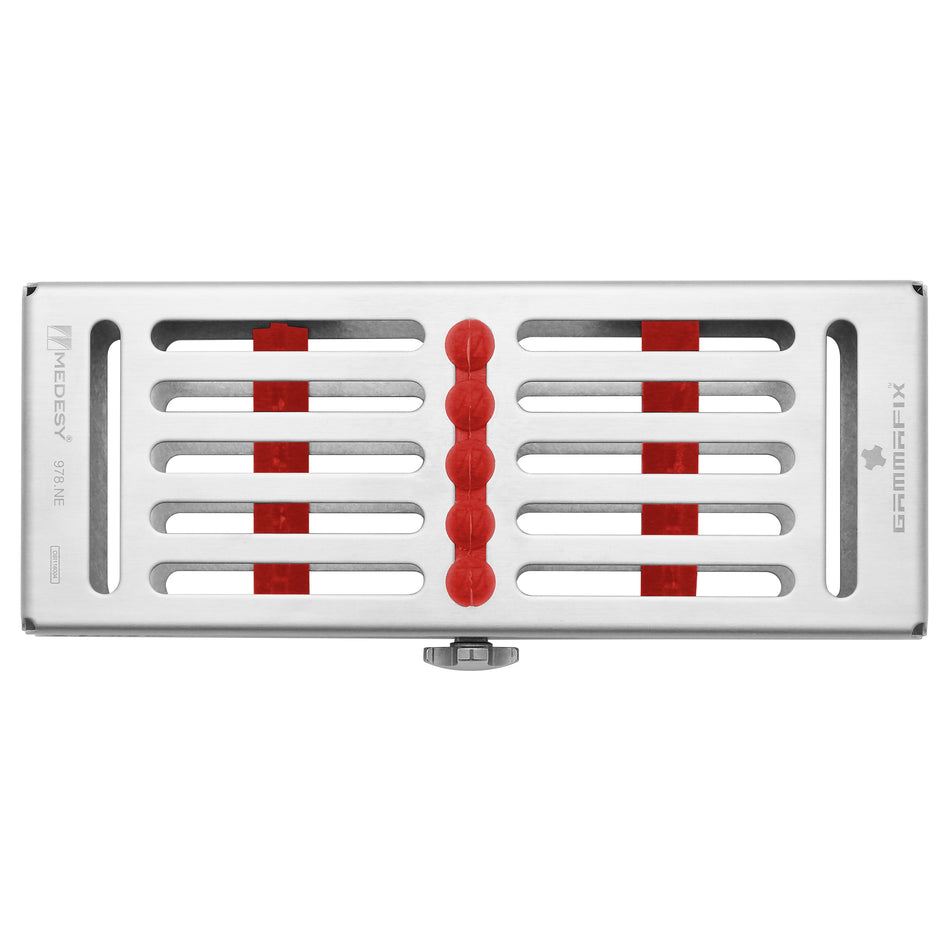 TRAY GAMMAFIX UN (5 INSTRUMENTS) RED - MDSY-978/RO