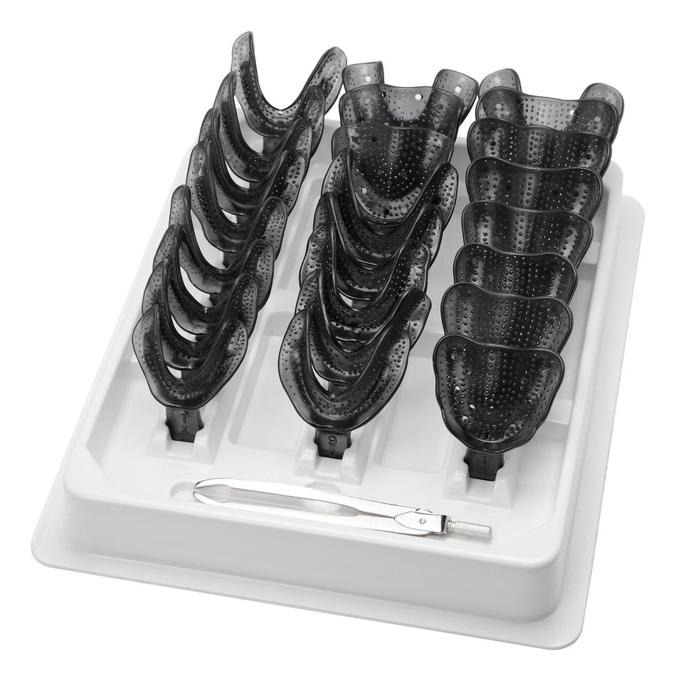 KIT IMPRESSION-TRAY POLYCARBONATE 24 PCS - MDSY-6008/24
