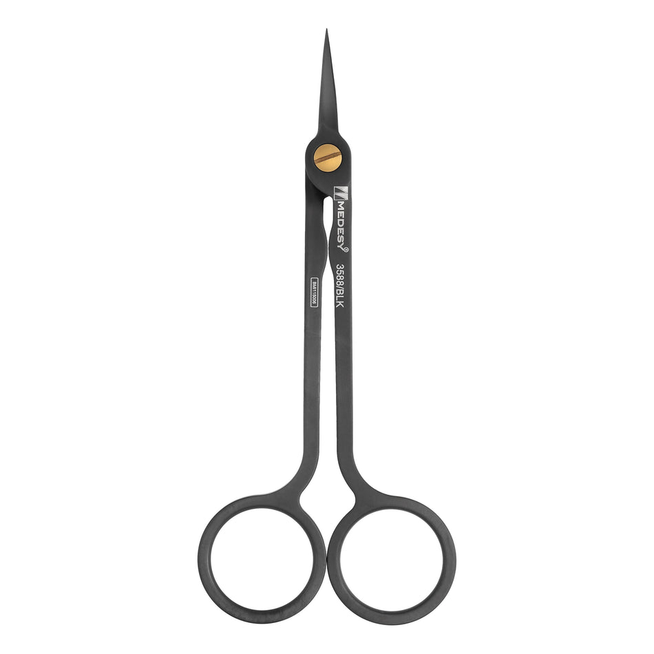 SCISSOR HI-TECH mm130 CURVED BLACK - MDSY-3588/BLK
