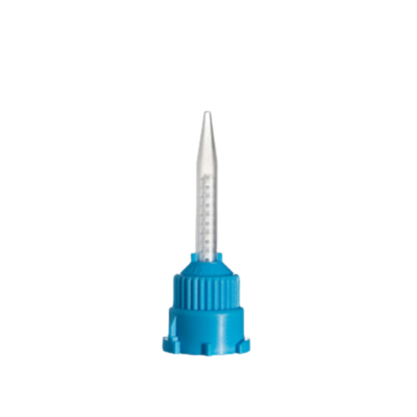 Acrylic T-Mixer Style Mixing Tips - 1:1 / 2:1, Blue/Clear, Size C&B (3.2mm) - 25 TIPS  SLZ-154610 - Mixpac