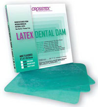 Rubber Dams 6x6 Thin - Crosstex..Green Peppermint 36/pk (19402) - Gift Card - $5