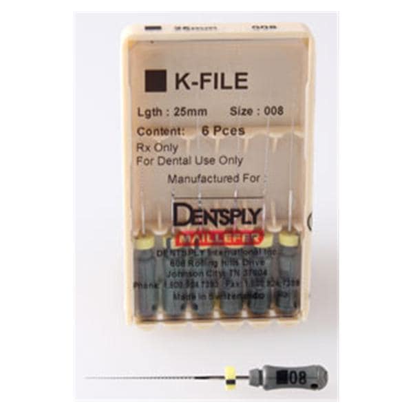 K-File 08 25mm SS 6/Pk.. Dentsply (671130)