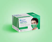 Mask SafeMask Master Series LshLawn Level 1 50/Bx Medicom (2052)