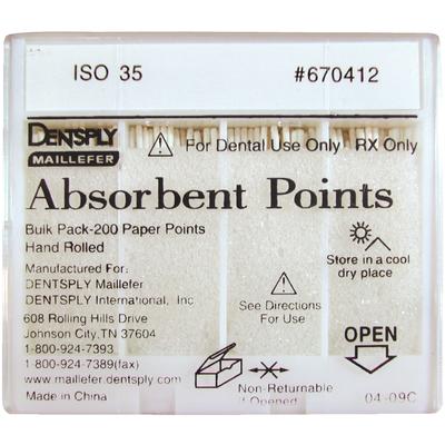 Paper Points .02 45-60 Bulk Bulk 200/Bx ..Dentsply (670421) ..