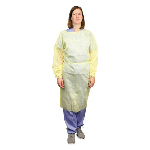 Gowns Isolation Tie Back 10/pk Medicom