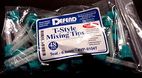 Mixing Tips Teal (Green) 6.5mm - Defend..48/pkg  HP T-Style - Mixpac.. #VP8104T - Gift Card - $5  4+$7.50