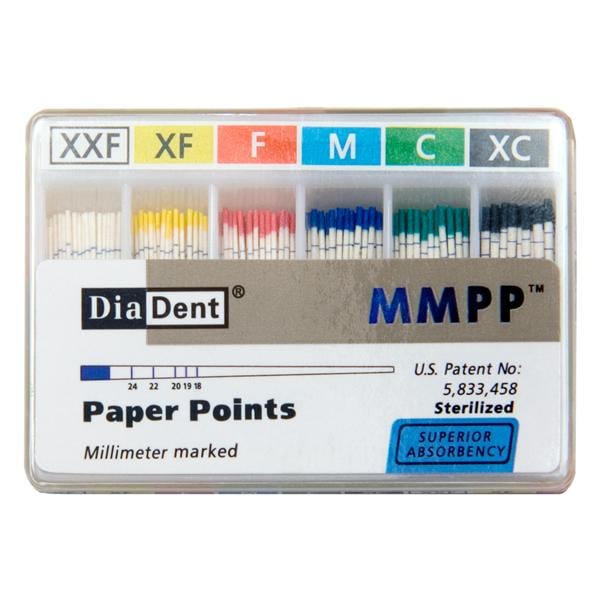 PP Spillproof #C Millimeter Marked Paper Points 200/box MP 202-605 - Diadent - Gift Card - $2