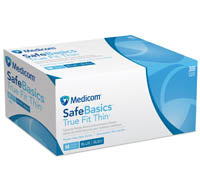 Nitrile P.F. Small True Fit - Safe Basics #1185b  box of 300 Medicom