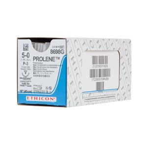Suture Prolene Mono P-3 5-0 Blue 18in 12/Bx Johnson & Johnson Medical (8698G)
