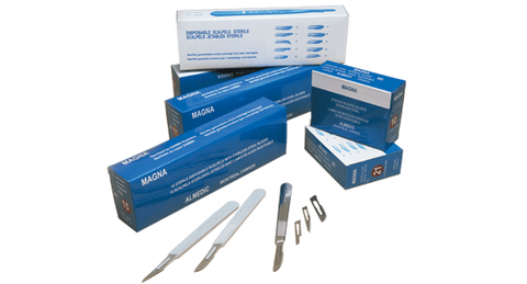 Scalpel Magna Scalpel 12 Disposable Sterile 10/Bx  Almedic (M92-12)