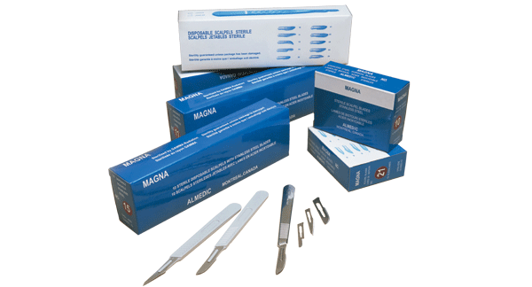 Surgical Blades - Sterilized Stainless Steel (100/Box) #12D (a6-125) Almedic - Gift Card - $5