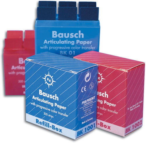 Articulating Paper Strips Blue 40Micrn 200/Bx Bausch (BK 61), , BAUSCH - Canadian Dental Supplies, office supplies, medical supplies, dentistry, dental office, dental implants cost, medical supply store, dental instruments, dental supplies canada, dental supply, dental supply company 