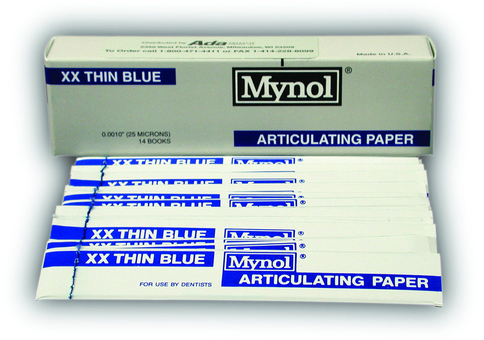 Articulating Paper XX Thin - Mynol       GIFT CARDS     -  $2     4+ $5, , MYNOL - Canadian Dental Supplies, office supplies, medical supplies, dentistry, dental office, dental implants cost, medical supply store, dental instruments, dental supplies canada, dental supply, dental supply company 