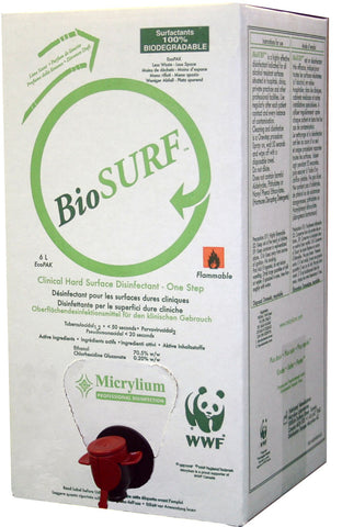 Bio Surf 5L Bag -Hard surfaces & Metal -  Micrylium       GIFT CARDS     -  $5     4+ $7.50, , MICRYLIUM - Canadian Dental Supplies, office supplies, medical supplies, dentistry, dental office, dental implants cost, medical supply store, dental instruments, dental supplies canada, dental supply, dental supply company 