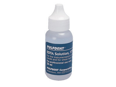 EDTA Solution 17% - Pulpdent..30ml bottle, , PULPDENT - Canadian Dental Supplies, office supplies, medical supplies, dentistry, dental office, dental implants cost, medical supply store, dental instruments, dental supplies canada, dental supply, dental supply company 