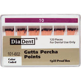 GP Spillproof   #10 Gutta Percha (Non-Marked) 120/box 101-602 - Diadent - Gift Card - $2  10+$5