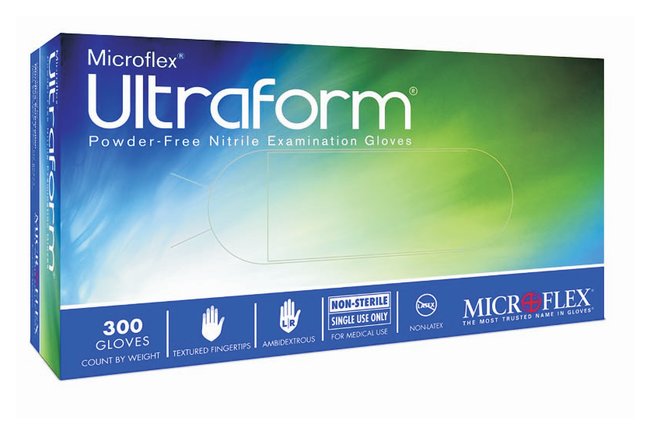 Nitrile Powder Free - Microflex Ultraform 300/box  UF-524-S - 1OBoxes/Case