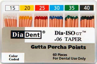 DIA-ISOGT.06   #55 Gutta Percha (Tulsa Profile ISO Rotary File) 60/box 116-611 - Diadent - Gift Card - $5