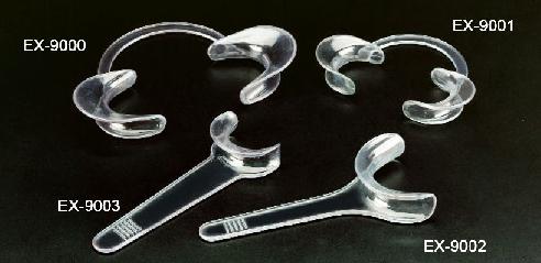 Cheek Retractors Adult Handfree ..Autoclavable to 250F  2/box  #EX-9000