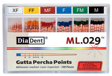 GP Spillproof   #F ML .029 GUTTA PERCHA (ISO Sizes) 100/box ML 102-604 - Diadent - Gift Card - $5