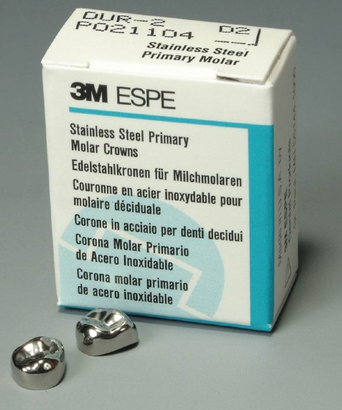 Crown 3M SS Crowns Size 6LR2 Replacement Crowns 1st Permanent Lower Right Molar 5/Bx - 3M Dental - 6LR2 - Gift Card - $5  10+$7.50