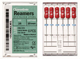 Reamers 25mm #15-40 Stainless Steel Assorted pk Kerr Endodontics - 821-2025