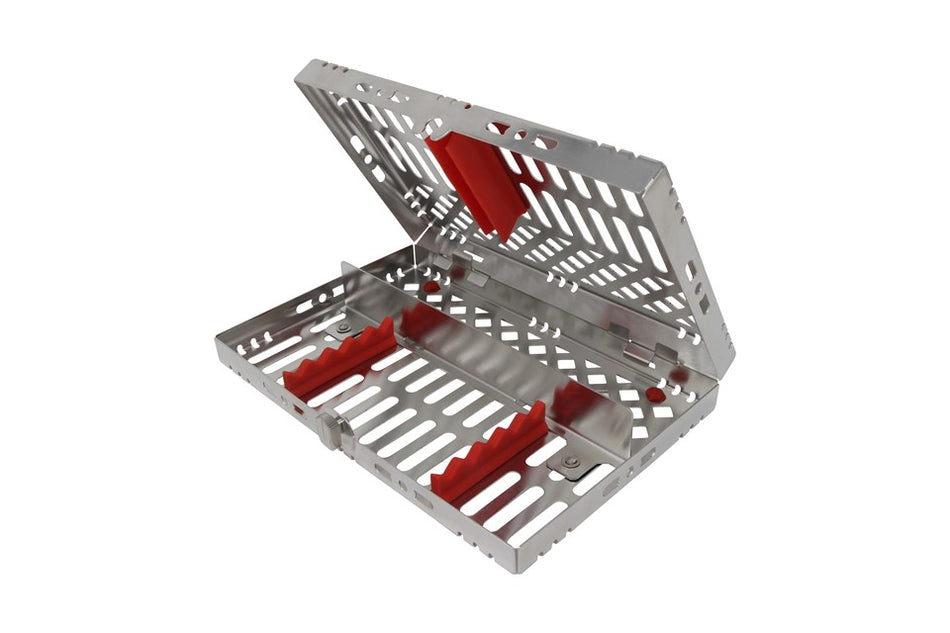 Sterilization Cassette for 5 Instruments, With Adjustable Accessory Area - 202x130x30, Detachable  HiTeck  HT-HMCT-2205