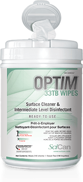 Optim 33 TB Unscented Wipes 160/Cn ..SciCan (SCI33W12)