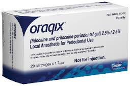 Oraqix Lidocaine & Prilocaine 2.5%/2.5% 20/Bx Dentsply (66312020CA)       GIFT CARDS     -  $5, , DENTSPLY - Canadian Dental Supplies, office supplies, medical supplies, dentistry, dental office, dental implants cost, medical supply store, dental instruments, dental supplies canada, dental supply, dental supply company 